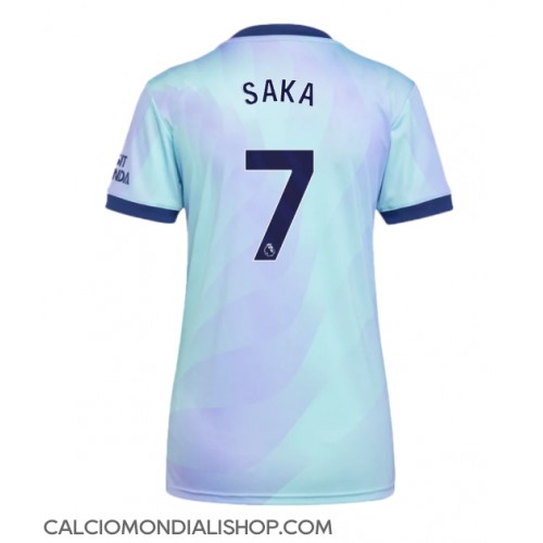 Maglie da calcio Arsenal Bukayo Saka #7 Terza Maglia Femminile 2024-25 Manica Corta